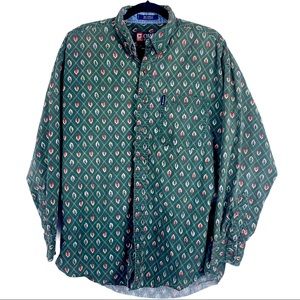 Men’s Chaps Ralph Lauren Button Up Patterned Shirt